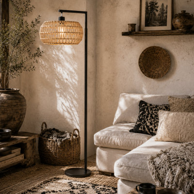 Wyld Haus Modi 170Cm Black Boho Dimmable Floor Lamp With E27 Bulb And Remote from B&Q