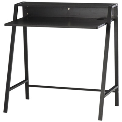 Wyld Haus Havi Lona Compact Black Writing Desk With Integrated Rear Shelf 84 X 45 Cm from B&Q