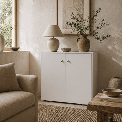Wyld Haus Cosofi White Freestanding Storage Cabinet2 Doors2 Shelves70H X 70W X 39D Cm from B&Q