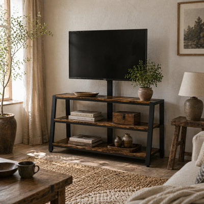 Wyld Haus Avaden Rustic Brown Industrial Tv Stand With Swivel Mount from B&Q