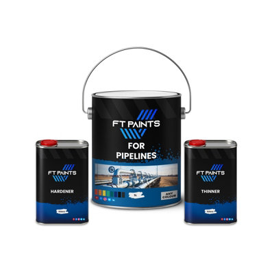 - Ft Paints 7.5L Kit 1K Metal Satin Paint For Pipelines- Ral 5002-Ultramarine Blue