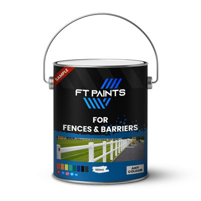  - Ft Paints Sample 100Ml Semi-Gloss Enamel Paint For Fences & Barriers- Ral 6011-Reseda Green