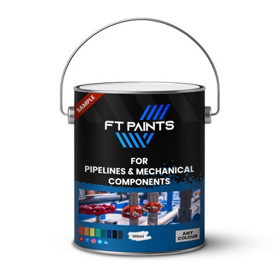  - Ft Paints Sample 100Ml Semi-Gloss Enamel Paint For Pipelines & Mechanical Components- Ral 1003-Signal Yellow
