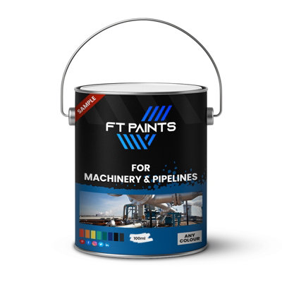  - Ft Paints Sample 100Ml Gloss Finish Enamel Paint For Machinery & Pipelines- Ral 7012-Basalt Grey