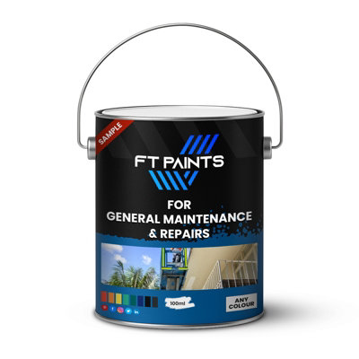  - Ft Paints Sample 100Ml Gloss Enamel Paint For General Maintenance & Repairs- Ral 9010-Pure White