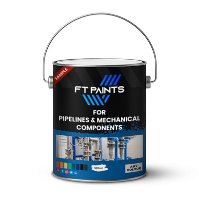  - Ft Paints Sample 100Ml Semi-Gloss Paint For Pipelines & Mechanical Components- Ral 1003-Signal Yellow