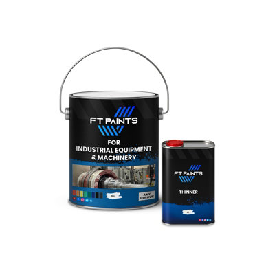  - Ft Paints 20L Kit Semi-Gloss Enamel Paint For Industrial Equipment & Machinery- Ral 7042-Traffic Grey A