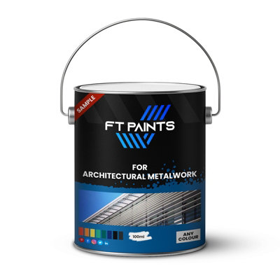  - Ft Paints Sample 100Ml Decorative Matt Finish Paint For Architectural Metalwork- Ral 7012-Basalt Grey
