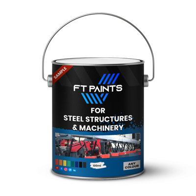  - Ft Paints Sample 100Ml Gloss Finish Paint For Steel Structures & Machinery- Ral 1003-Signal Yellow