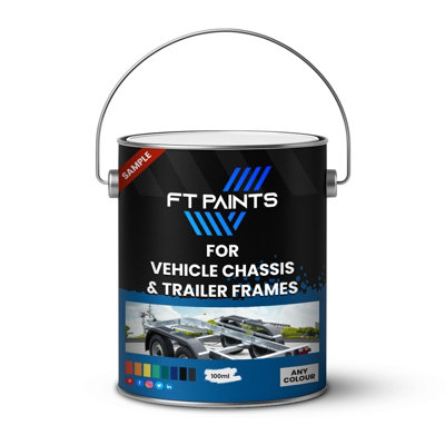  - Ft Paints Sample 100Ml Gloss Finish Paint For Vehicle Chassis & Trailer Frames- Ral 7012-Basalt Grey