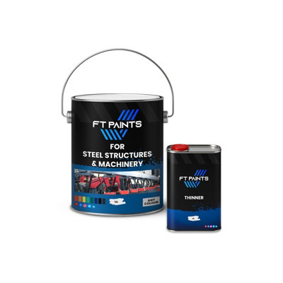  - Ft Paints 20L Kit Gloss Finish Paint For Steel Structures & Machinery- Ral 7042-Traffic Grey A