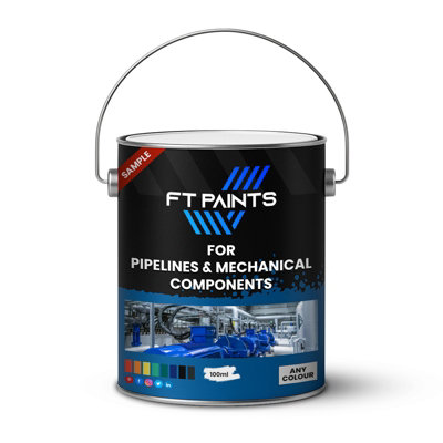  - Ft Paints Sample 100Ml Satin Finish Paint For Pipelines & Mechanical Components- Ral 1003-Signal Yellow
