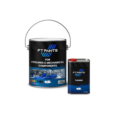  - Ft Paints 20L Kit Satin Finish Paint For Pipelines & Mechanical Components- Ral 7042-Traffic Grey A