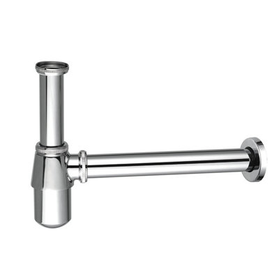 Bubly Bathrooms Chrome Bottle Trap Basin Waste Bathroom Sink PipeAdjustable Height & Outlet from B&Q