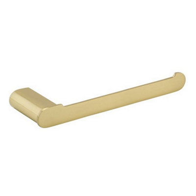 Bubly Bathrooms Brushed Brass Towel RailWall Mounted 230mm Modern Design from B&Q