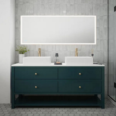 Bubly Bathrooms Saturn 1500X600mm Led Bathroom MirrorTunable WhiteDimmable & Demister from B&Q