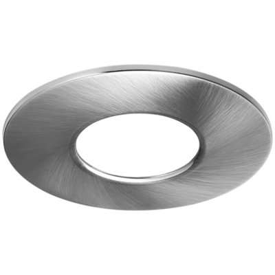Bubly Bathrooms Brushed Nickel Downlight Bezel For Riga Flex70mm Cut-OutIp65 Rated from B&Q