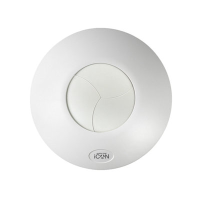 Bubly Bathrooms Airflow Icon 30 Quiet Extractor Fan120mm Bathroom & Wc VentilationWall/ceiling MountedIpx4 Rated from B&Q