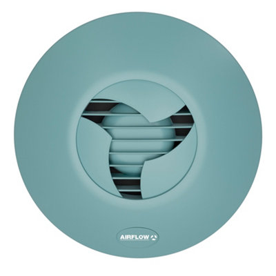 Bubly Bathrooms Airflow Icon 15 100mm Bathroom Extractor Fan With Stylish Turquoise CoverQuiet & Ipx4 Rated from B&Q