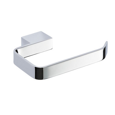 Bubly Bathrooms Chrome Wall Mounted Premium Toilet Paper HolderModern Bathroom Accessory from B&Q