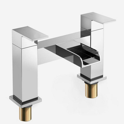 Bubly Bathrooms Waterfall Bath Filler Mixer Tap Chrome from B&Q