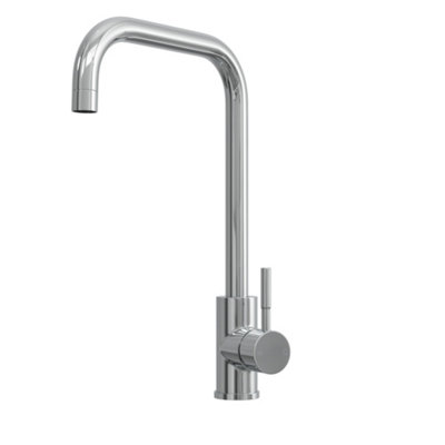 Balterley Square Single Lever Kitchen Sink Mixer Tap - Chrome - Chrome - Image 3