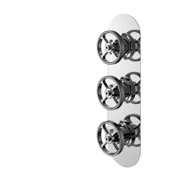 B&Q -  Knurled Trip Shower Valve W/diverter