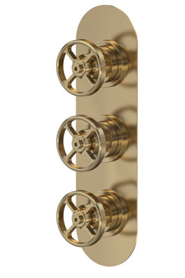 B&Q -  Knurled Trip Shower Valve W/diverter