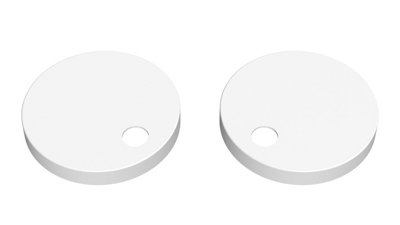 B&Q -  Toilet Seat Cover Caps White (Nch198)
