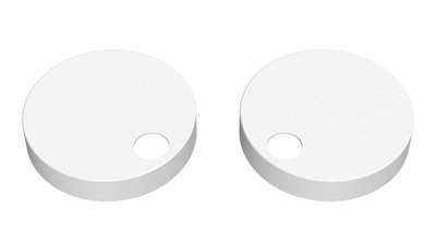 B&Q -  Toilet Seat Cover Caps White Nts004/007