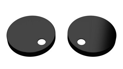 B&Q -  Toilet Seat Cover Caps Black (Nch198)
