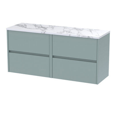 Balterley Chartley Contemporary 4 Drawer Wall Hung Vanity Unit With Laminate Worktop1200mm from B&Q