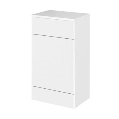 B&Q -  Alrewas Contemporary Floor Standing Wc Unit With Coordinating WorktopGloss White500mm