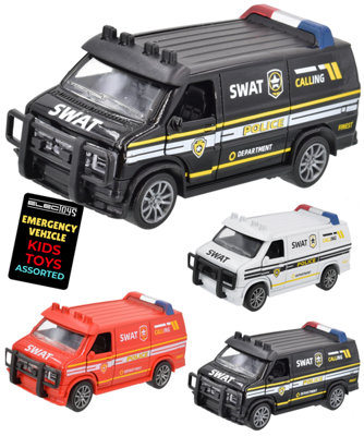 Swat Police Van Die-Cast Metal Emergency Toy Vehicle from B&Q