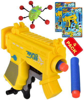 Foam Dart Blaster Set With Bug Target And Blue Darts from B&Q