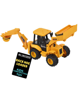Friction Powered Toy Backhoe Loader Construction Vehicle from B&Q