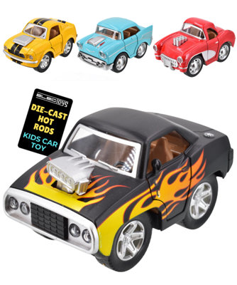 B&Q Die-Cast Metal Toy Cars Pull Back Pull Back Motor Assorted