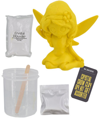 Crystal Growing Science Kit Fairy And Unicorn Figures from B&Q