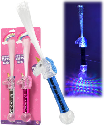 Fibre Optic Unicorn Wand Light Up Girls Toy Party from B&Q