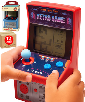 Miniature Retro Arcade Game Console Handheld Electronic from B&Q
