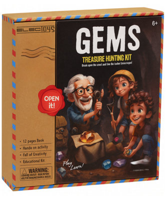 Treasure Hunting Educational Gem Discovery Kit For Kids