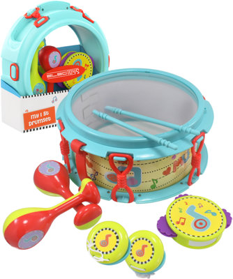 Toy Drum Set For Toddlers With Maracas Tambourine from B&Q