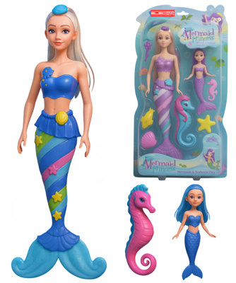 Mermaids & Seahorse Play Set With Mermaid Dolls from B&Q