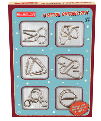  - Metal Puzzle Set For Cognitive Fun And Learning