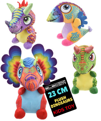 Soft Toy Dinosaur Plush Multicoloured Cuddly Toy from B&Q
