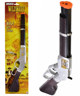 Toy Rifle With Sound Effects Wild West Play Gun from B&Q