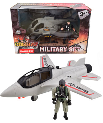 Military Toy Set With Model Aircraft Or Vehicle from B&Q