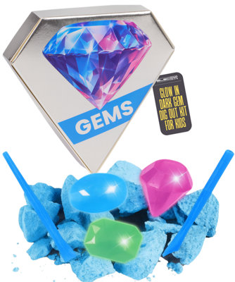  - Children's Gem Digging Discovery Kit Glow Crystals
