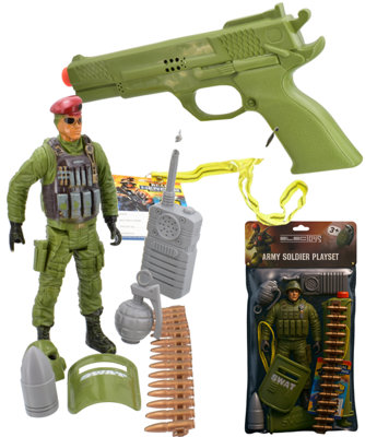 Army Soldier Playset With Action Figure And Gear from B&Q