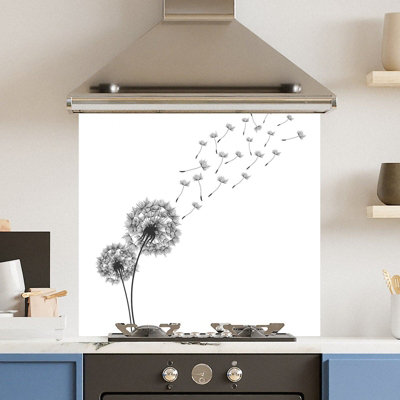 Choose Your Print Premium 65 X 60Cm Daffodil 6mm Glass Toughened Kitchen Splashback from B&Q